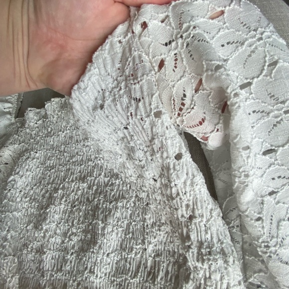 Topshop smocked lace top - Picture 2 of 4